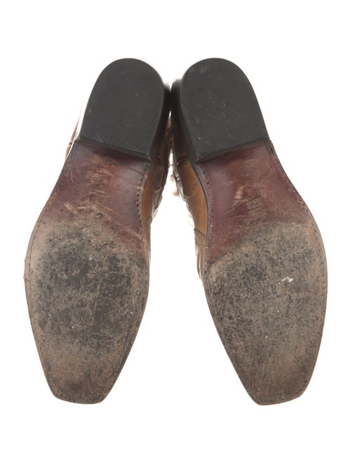 Lucchese Embossed Leather Patterned Western Boots