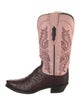 Lucchese Leather Patterned Western Boots