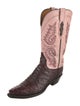 Lucchese Leather Patterned Western Boots