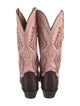 Lucchese Leather Patterned Western Boots