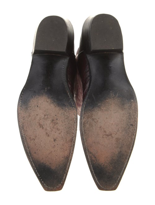 Lucchese Leather Patterned Western Boots