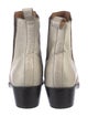 Lucchese Suede Colorblock Pattern Chelsea Boots