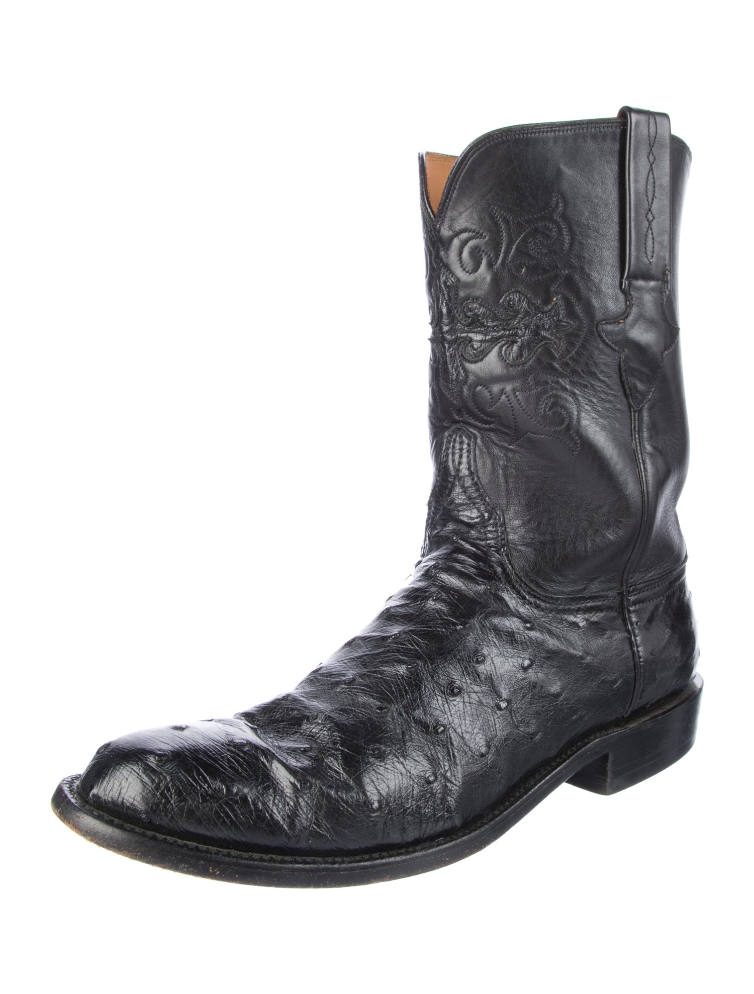 Lucchese Ostrich Western Boots