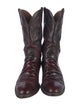 Lucchese Crocodile Distressed Accents Western Boots