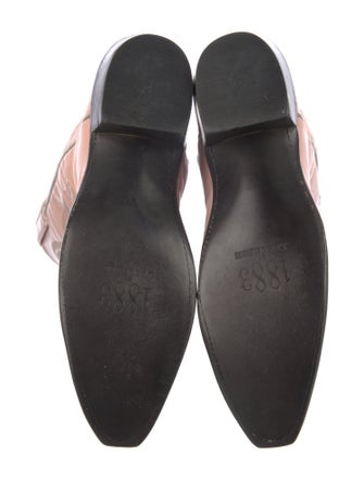 Lucchese Leather Colorblock Pattern Western Boots