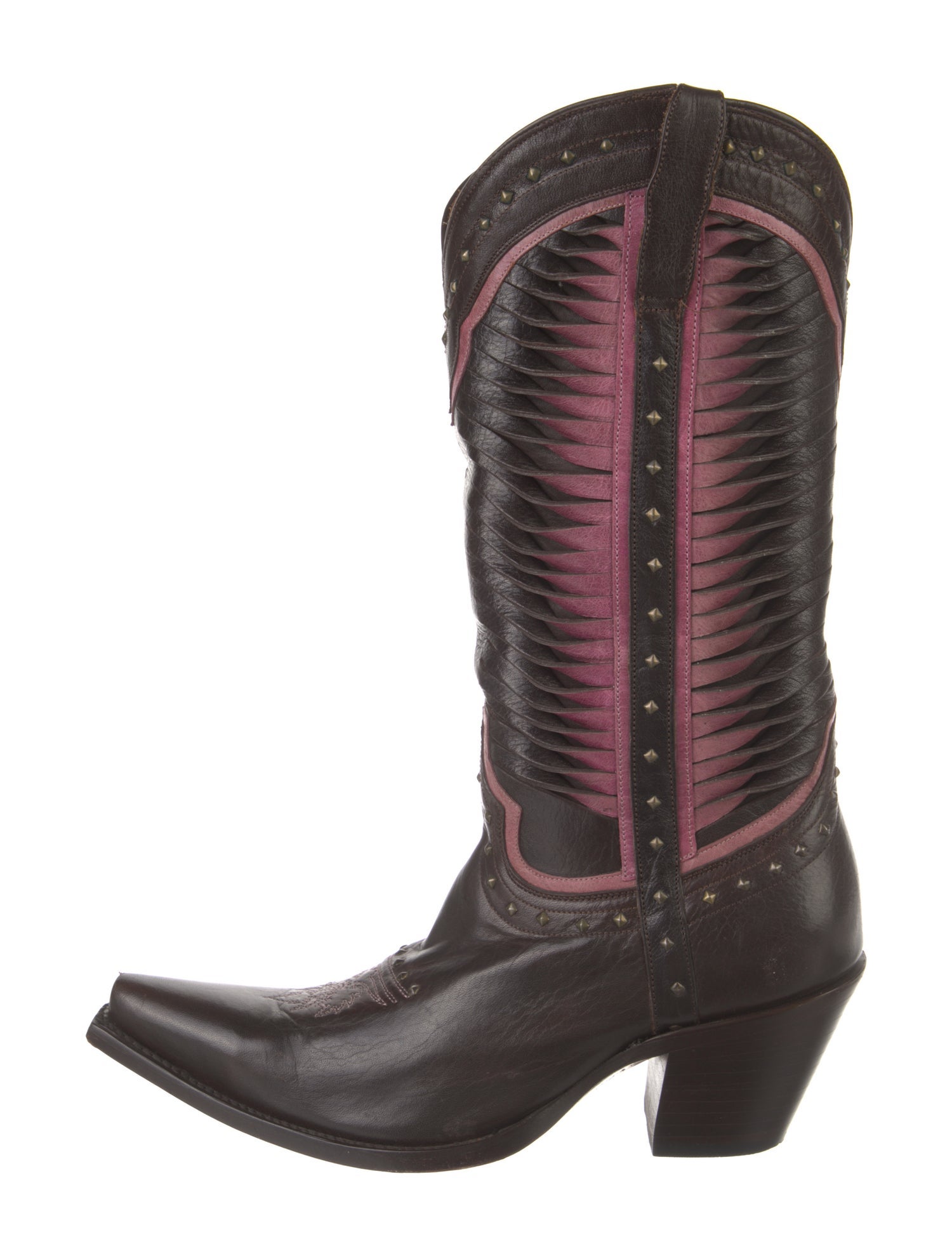 Lucchese Leather Printed Western Boots