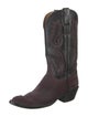 Lucchese Leather Patterned Western Boots