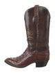 Lucchese Leather Animal Print Western Boots