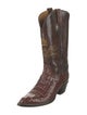 Lucchese Leather Animal Print Western Boots