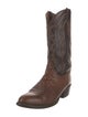 Lucchese Leather Patterned Western Boots