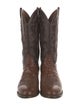 Lucchese Leather Patterned Western Boots
