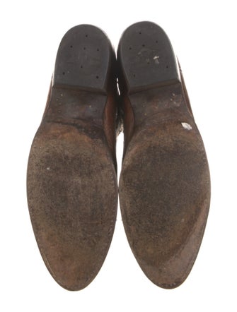 Lucchese Leather Patterned Western Boots