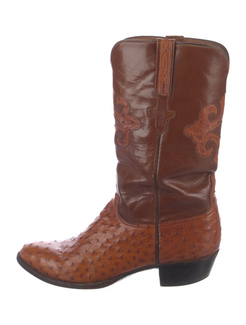 Lucchese Ostrich Western Boots