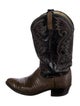 Lucchese Leather Patterned Western Boots