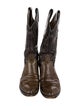 Lucchese Leather Patterned Western Boots