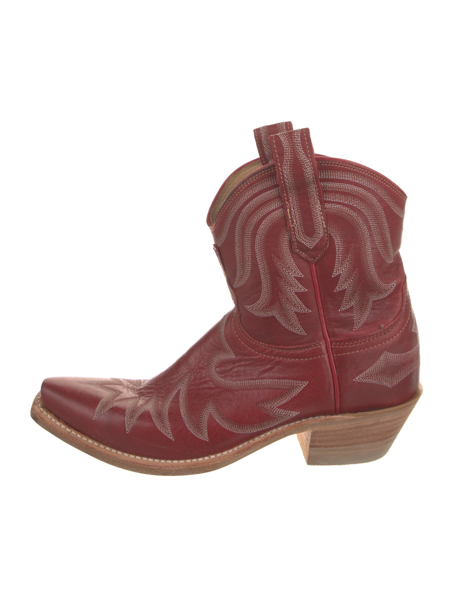 Lucchese Leather Patterned Western Boots