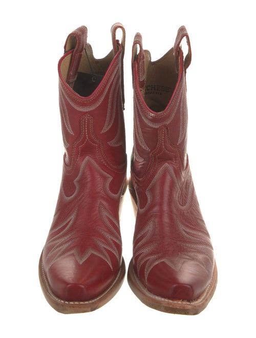 Lucchese Leather Patterned Western Boots