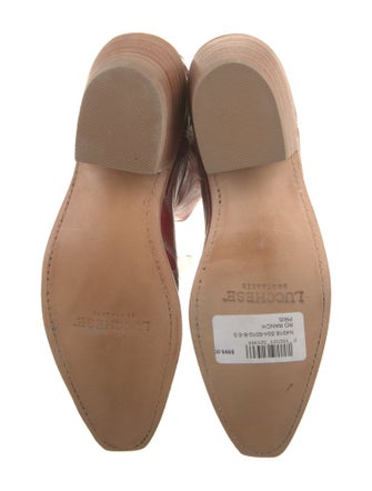 Lucchese Leather Patterned Western Boots