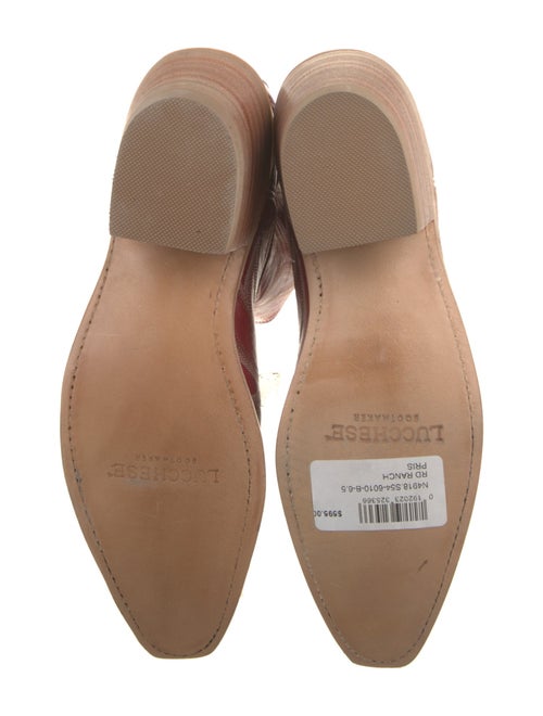 Lucchese Leather Patterned Western Boots