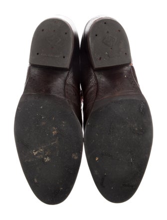 Lucchese Leather Animal Print Western Boots