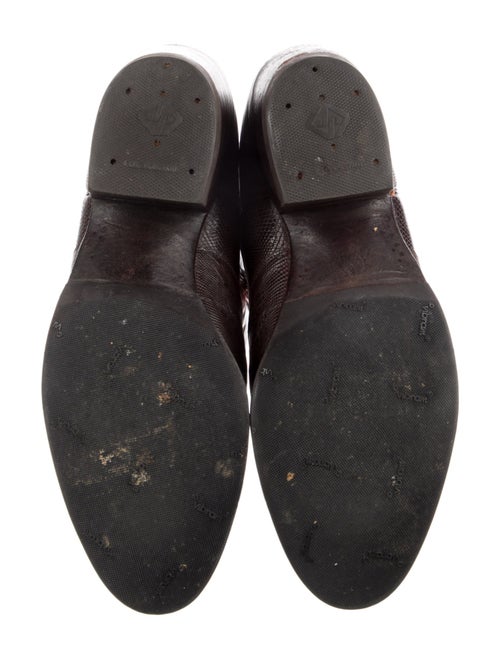 Lucchese Leather Animal Print Western Boots