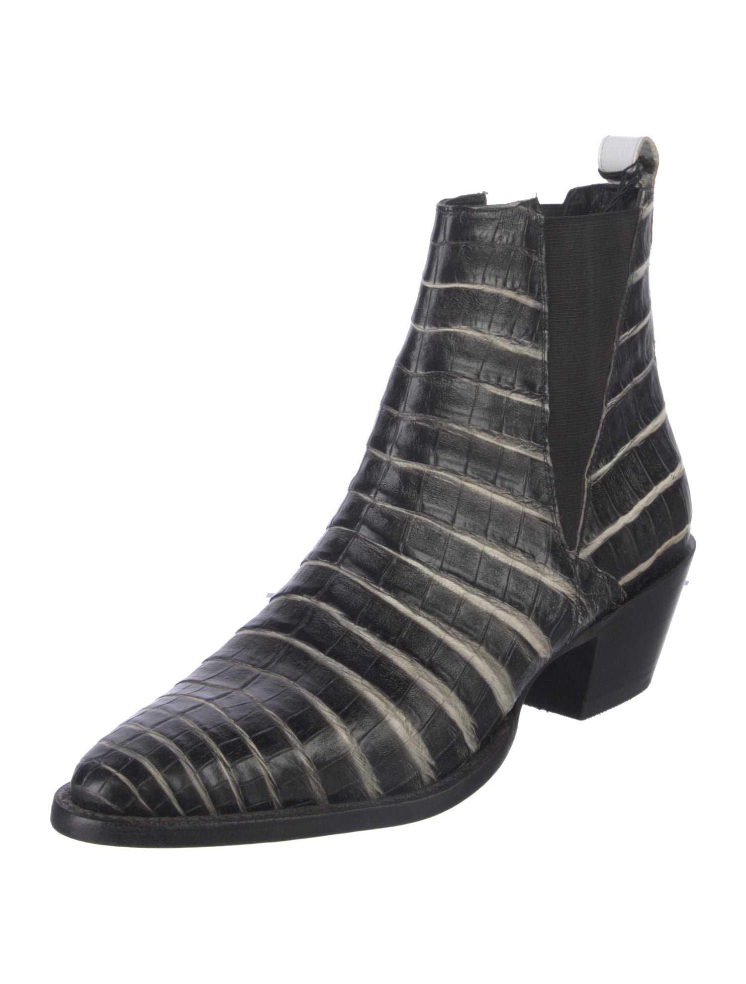 Lucchese Leather Printed Chelsea Boots