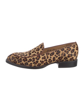 Lucchese Ponyhair Animal Print Loafers