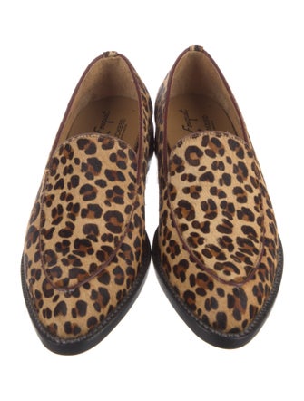 Lucchese Ponyhair Animal Print Loafers