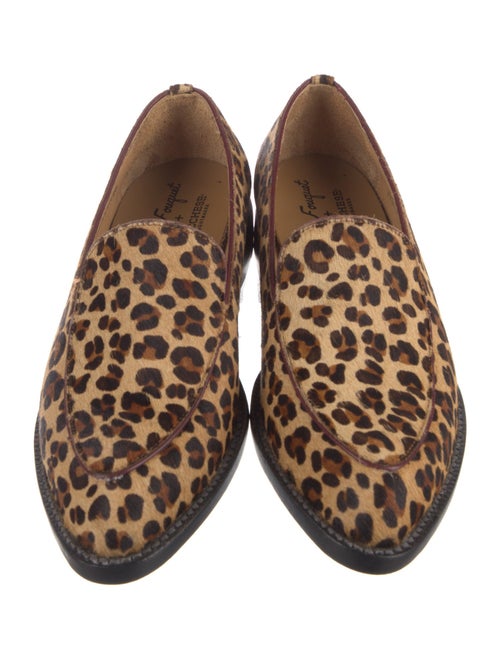 Lucchese Ponyhair Animal Print Loafers