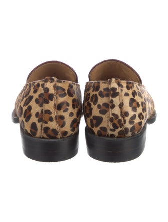 Lucchese Ponyhair Animal Print Loafers