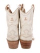 Lucchese Leather Colorblock Pattern Western Boots