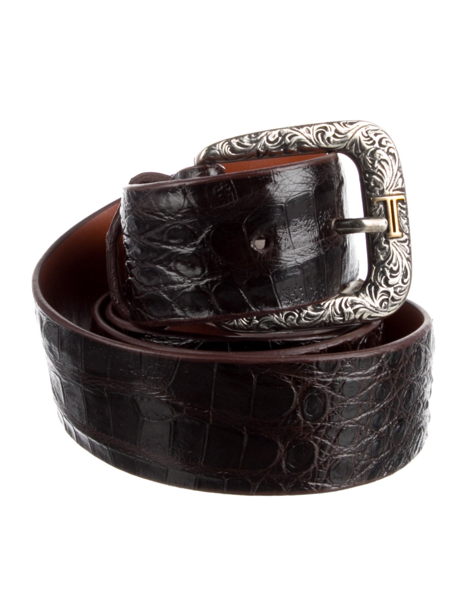 Lucchese Embossed Leather Waist Belt