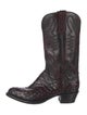 Lucchese Leather Patterned Western Boots