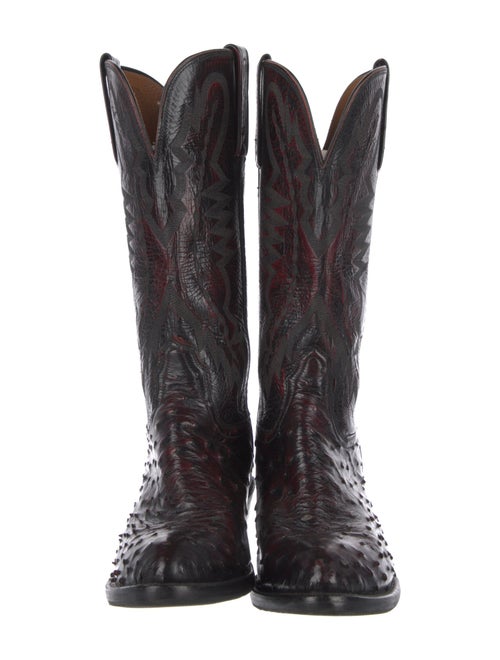 Lucchese Leather Patterned Western Boots