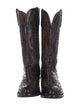 Lucchese Leather Patterned Western Boots
