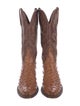 Lucchese Ostrich Patterned Western Boots
