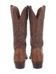 Lucchese Ostrich Patterned Western Boots