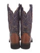 Lucchese Leather Patterned Western Boots
