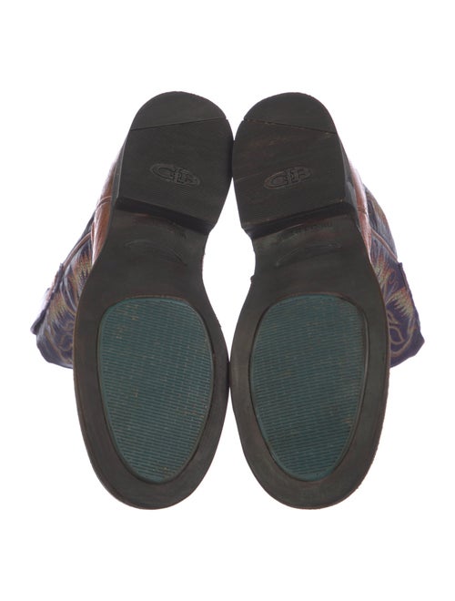 Lucchese Leather Patterned Western Boots