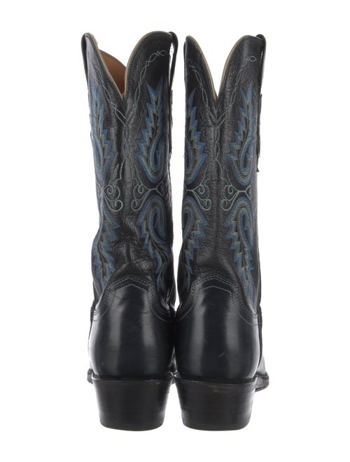 Lucchese Leather Printed Western Boots