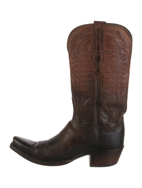 Lucchese Leather Printed Western Boots