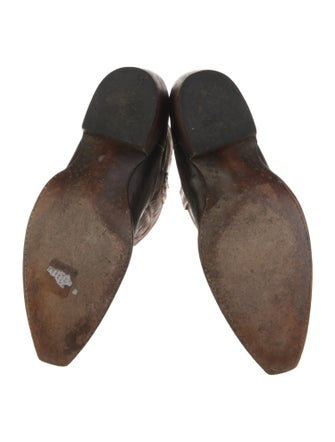 Lucchese Leather Printed Western Boots