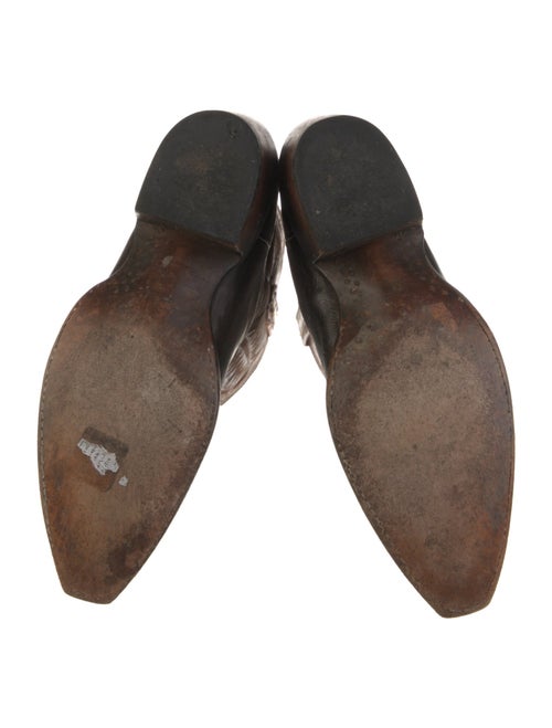 Lucchese Leather Printed Western Boots