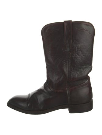 Lucchese Leather Moto Boots