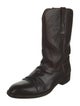 Lucchese Leather Moto Boots