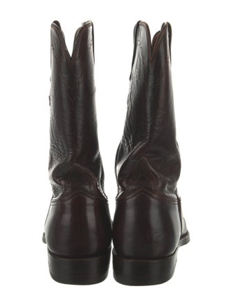 Lucchese Leather Moto Boots