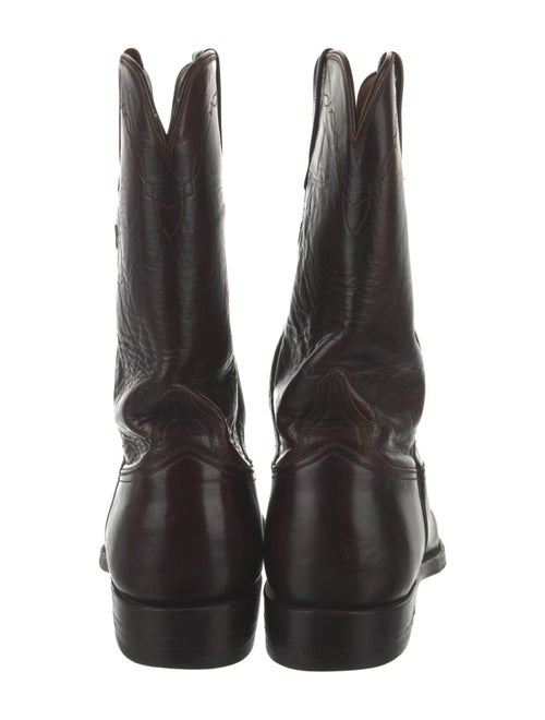 Lucchese Leather Moto Boots