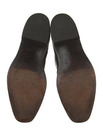 Lucchese Leather Moto Boots