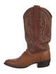 Lucchese Ostrich Patterned Western Boots