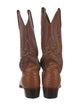 Lucchese Ostrich Patterned Western Boots